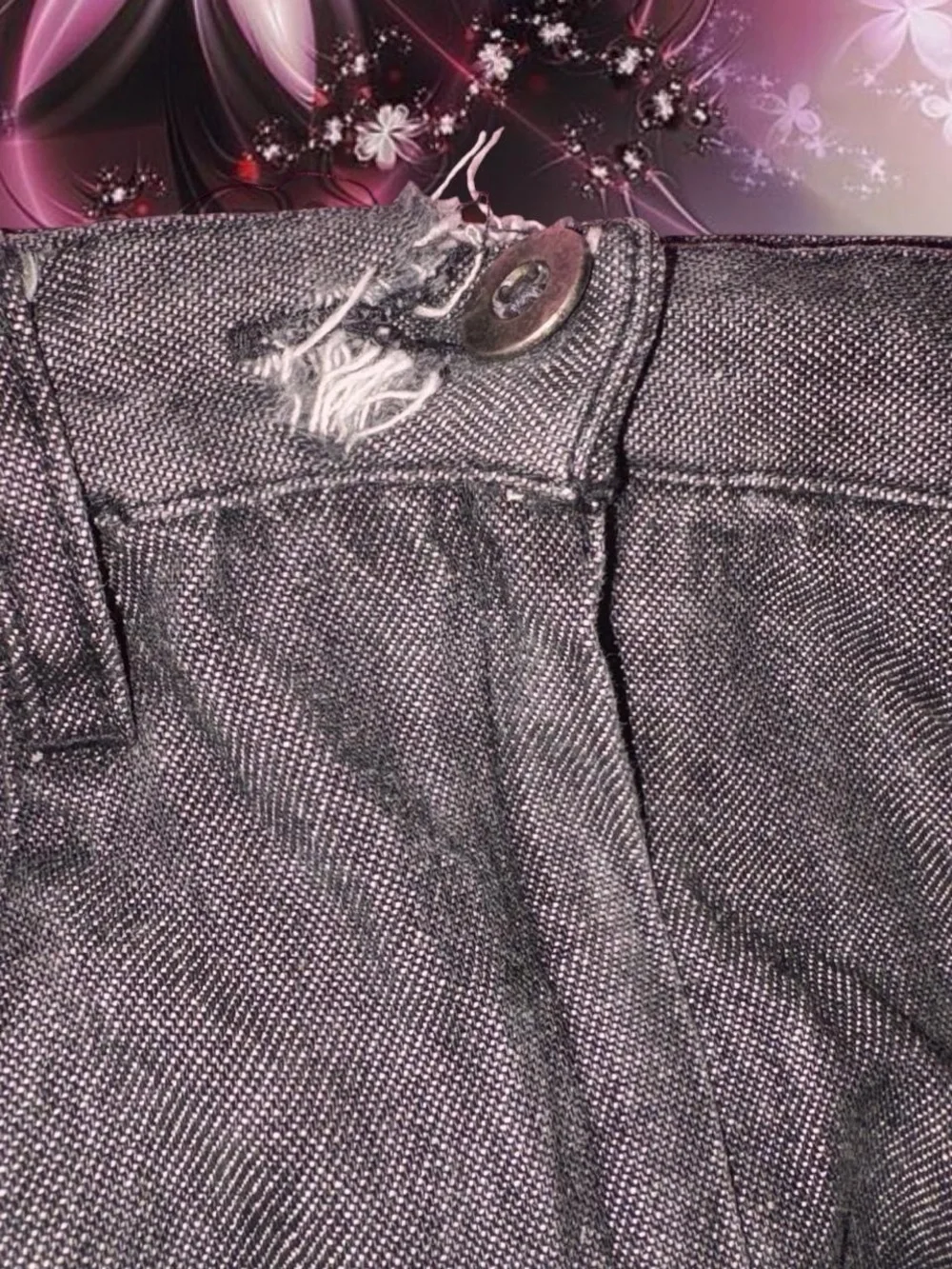 vtg 90s embroidered denim maxi skirt - denim & co, 100% cotton, sz xs